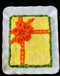 تزیین سالاد الویه