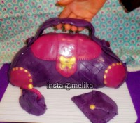 کیک کیف زنانه دستی