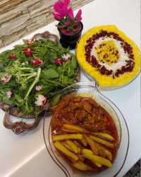 خورشت قیمه سیب زمینی جانه من