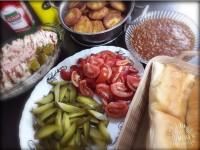 فـلافل،سـالادپاستـا،عـدســے