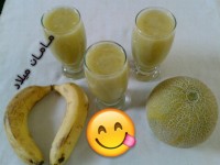 اسموتی خربزه و موز