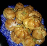 نان خامه ی که قبلا درست کردم