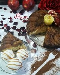 کیک سیب وارونه