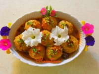 کوفته برنج و لپه با طعم آلو و زرشک