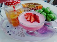 ژله بستنی توت فرنگی