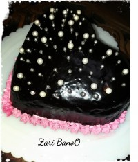 کیک قلب برجسته