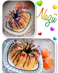 کیک اسفنجی وانیلی