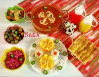 خوراک لوبیا چیتی با قارچ