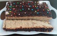 ❤کیک یخچالی شکلاتی❤