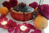 کیک پرتقالی با گاناش سکوت بانو