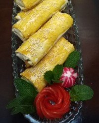 بورک مرغ وقارچ