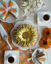 کیک هویج و گردو