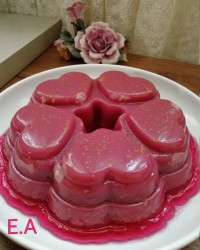 ژله تمشک همراه با میوه های میکس شده❤