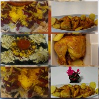 زرشک پلو با مرغ زعفرونی