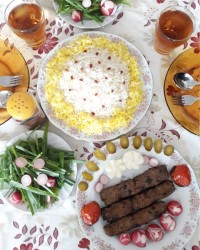 کباب خلیج فارس طبق دستور پاپیون