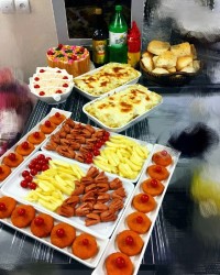 میز شام هشتمین سالگرد ازدواجم با عشقم