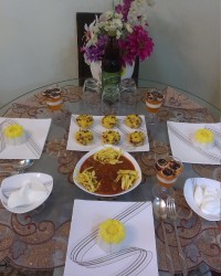 میز شام ششمین سالگرد ازدواجمون ???