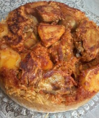 مقلوبه مرغ