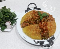 نخود پلو با گوشت