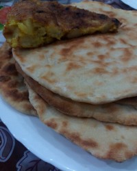 نان خانگی تابه ای