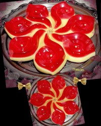 ژله وکاستارد...ترکیبش خیلی عالی میشه