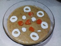 سوپ جو با سس سفید