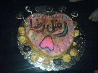 کیک ماست با خمیر دکور