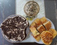 چیز کیک کاکائویی و نون خرمایی