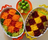 سیب زمینی پلو با گوشت