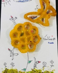 زولبیا قالبی با نقاشی و هنرنمایی دختر گلم