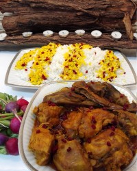 مرغ و بادمجون
