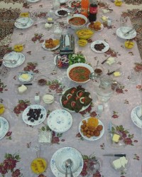 سفره افطار خونه ی خواهر گلم