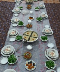 اینم سفره افطار خونه مادر شوهر