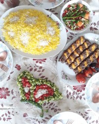 چلوکباب نگین دار