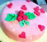 اولین کیک فوندانتی من