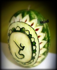 حکاکی هندوانه (تم شب قدر)