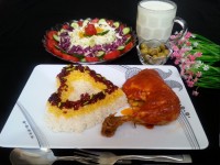 زرشک پلوبامرغ مجلسی ازنمایی دیگر