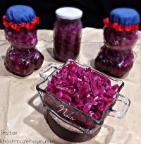 ترشی کلم قرمز فوری