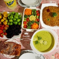 افطار دیشبمون کوکوی کنگر وسوپ نخودفرنگی