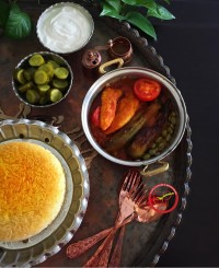 مسما بادمجان با مرغ