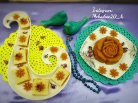 حلوای زعفرونی خودم پز واسه افطارمون بودن
