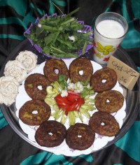 افطارامشبم باتزیین ساده