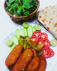 افطاری کتلت بازاری بادستور مارال عزیز