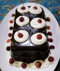 تولد مادر شوهر جان❤ کیک خودم پز ❤