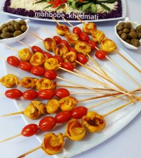کباب مرغ حلزونی