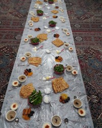 سفره افطاری ساده من