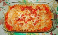 لازانیای سوسیس و گوجه