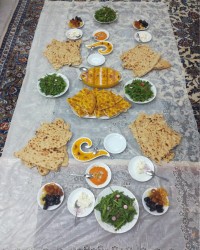 سفره افطار ساده