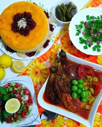 خورش غوره بادمجان یا مسما بادمجان