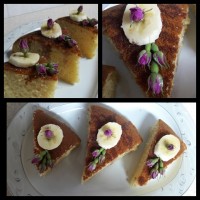 کیک هل و گلاب و زعفرون